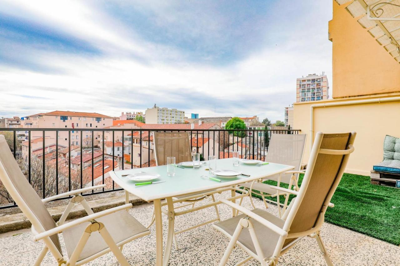 Terrasse Proche Belle De Mai Et Gare Saint-Charles Leilighet Marseille Eksteriør bilde